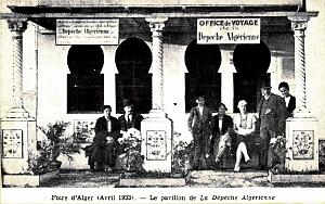 ALGER - FOIRE - PAVILLLON DE LA DEPECHE ALGERIENNE -  1933